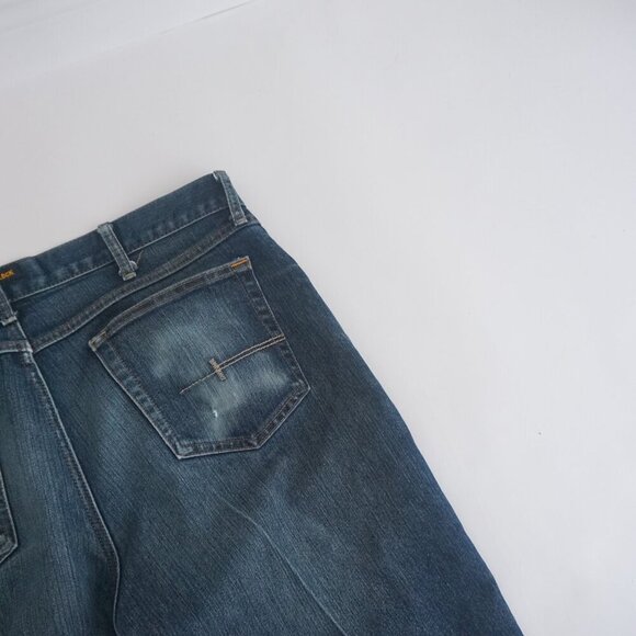 Ariat Rebar M5 Straight Leg Dark Wash Cowboy Western Denim Blue Jeans 35X32 - Picture 11 of 12